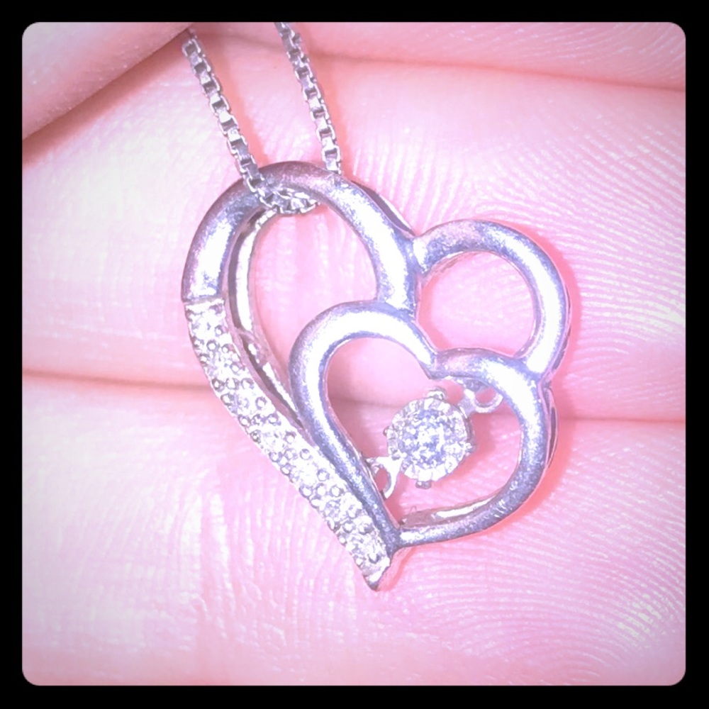 Diamond heart necklace